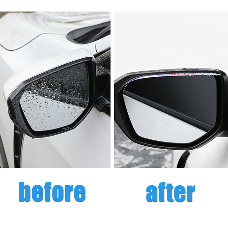 2X Rearview Mirror Rain Shade Rainproof Blades For Mitsubishi Outlander Flexible PVC Back Rain Eyebrow Cover Auto Accessories 2X Rearview Mirror Rain Shade Rainproof Blades For Mitsubishi Outlander Flexible PVC Back Rain Eyebrow Cover Auto Accessories