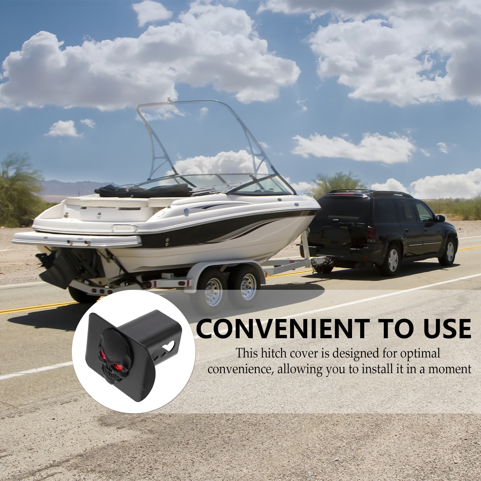 1Pc Hitch Tube Cover Plug Practical Trailer Hitch Caps Durable Auto Accessory 1Pc Hitch Tube Cover Plug Practical Trailer Hitch Caps Durable Auto Accessory