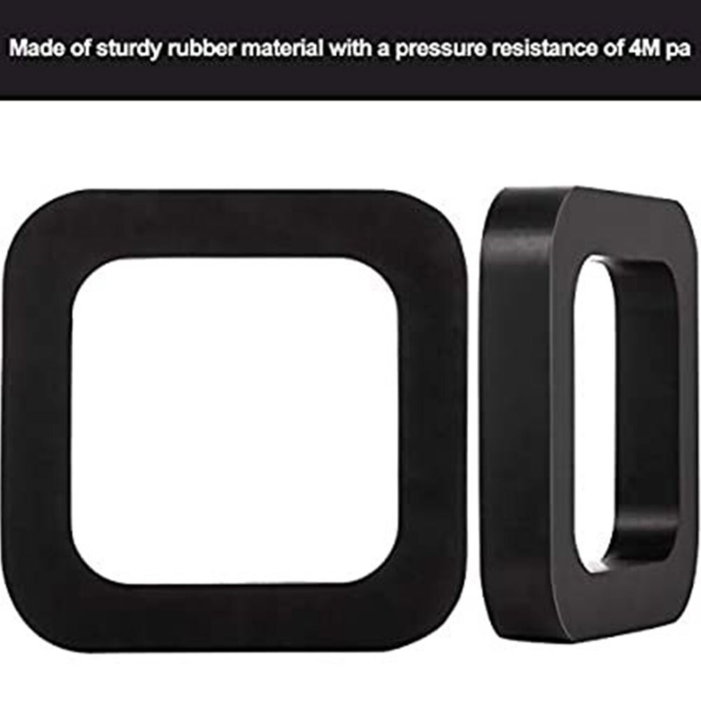 3pcs Universal Trailer Hitch Receiver Silencer Pad For Adjustable Ball Mounts Durable Carriers Square Black Vehicle Noise Reduce