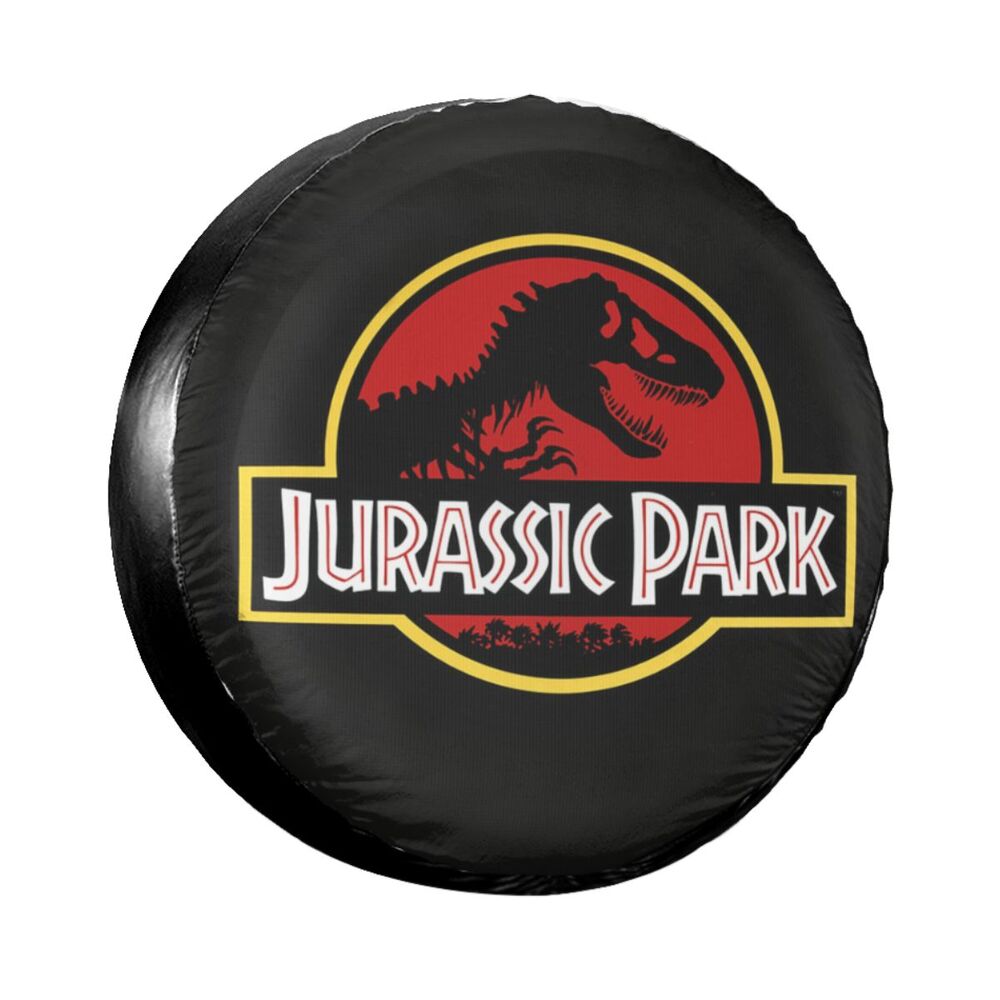 Jurassic Park Spare Tire Cover for Jeep Mitsubishi Pajero Sci Fi Dinosaur Car Wheel Protectors Accessories 14" 15" 16" 17" Inch