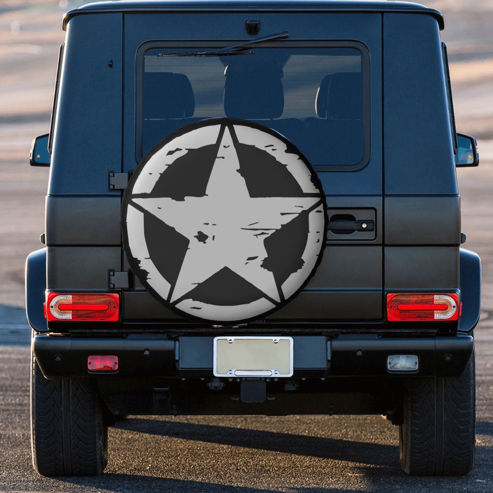 Military Tactical Star Spare Wheel Tire Cover for Grand Cherokee Jeep RV SUV Camper Vehicle Accessories 14" 15" 16" 17" Military Tactical Star Spare Wheel Tire Cover for Grand Cherokee Jeep RV SUV Camper Vehicle Accessories 14" 15" 16" 17"