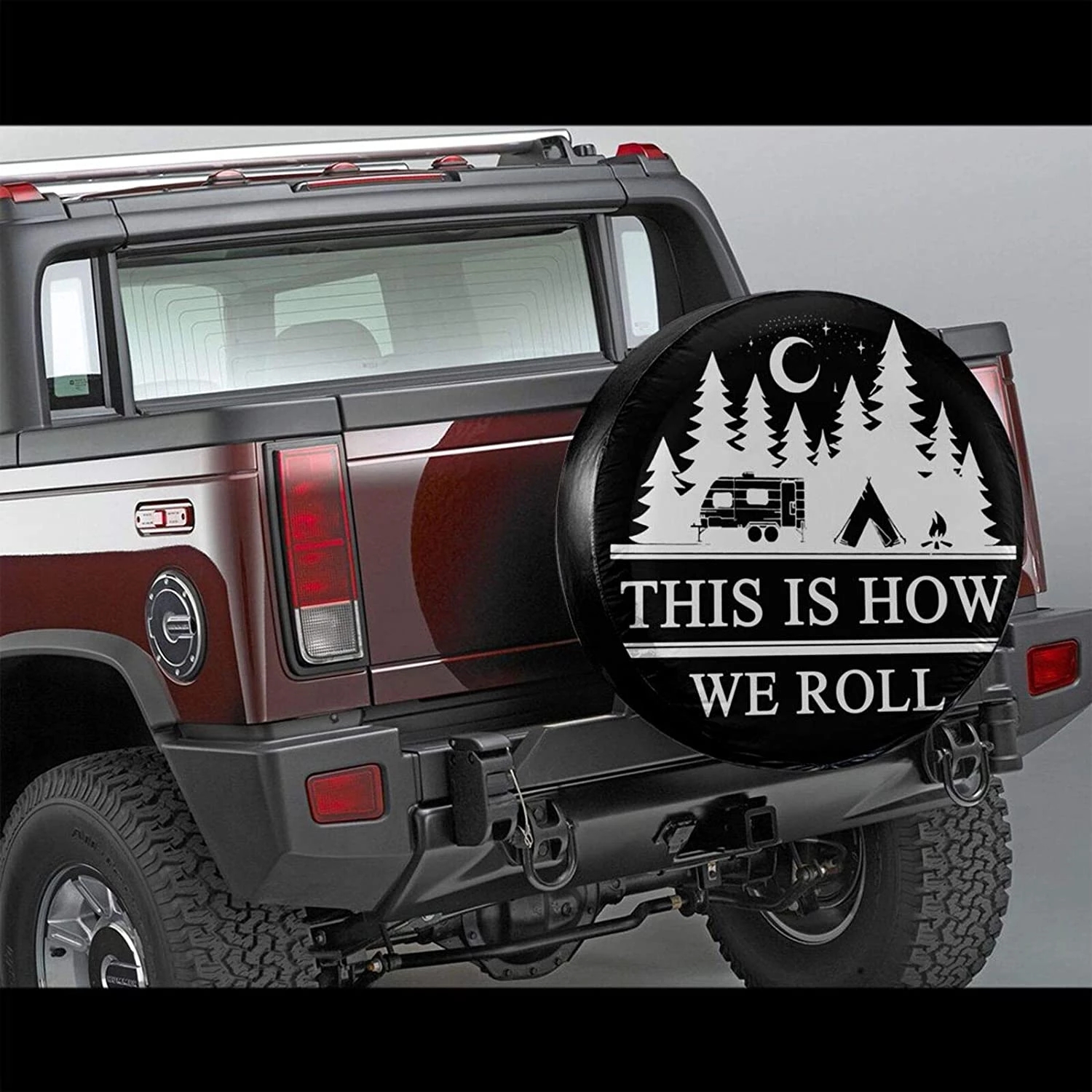 Foruidea General Motors Spare Tire Cover Tire Storage Bag Wheel Tire Dust COVER CAR Tire Suitable For Ordinary Cars Trailer Off