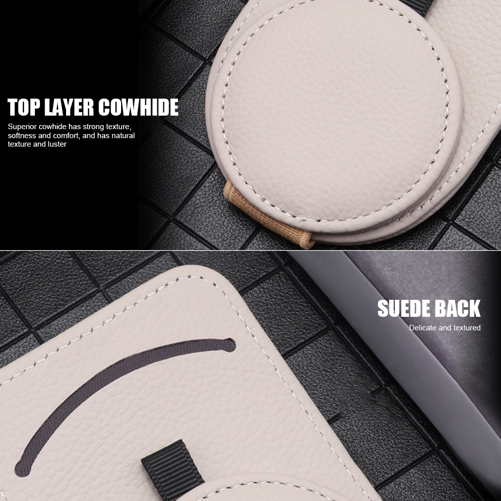 Leather Car Sun Visor Glasses Case Holder Sunglasses Clip Mount Multifunction Portable Clip Auto Interior Accessories Woman Leather Car Sun Visor Glasses Case Holder Sunglasses Clip Mount Multifunction Portable Clip Auto Interior Accessories Woman