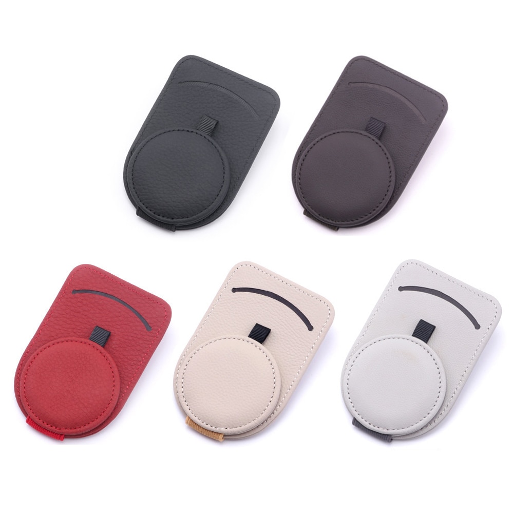 Leather Car Sun Visor Glasses Case Holder Sunglasses Clip Mount Multifunction Portable Clip Auto Interior Accessories Woman Leather Car Sun Visor Glasses Case Holder Sunglasses Clip Mount Multifunction Portable Clip Auto Interior Accessories Woman