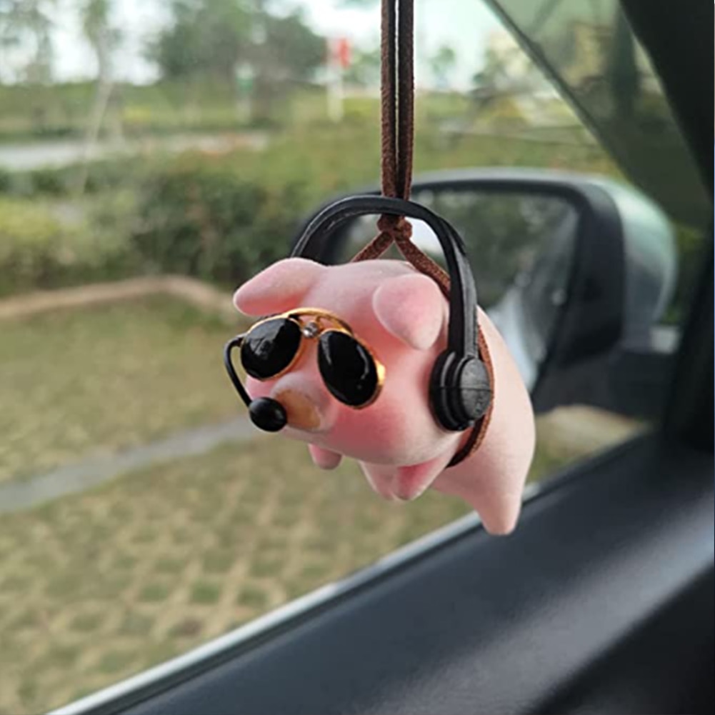 Cute Pig Car Accessorie Swing Pig Car Pendant Auto Rearview Mirror Pendants Birthday Gift Auto Decoraction Ornaments Coche Cute Pig Car Accessorie Swing Pig Car Pendant Auto Rearview Mirror Pendants Birthday Gift Auto Decoraction Ornaments Coche