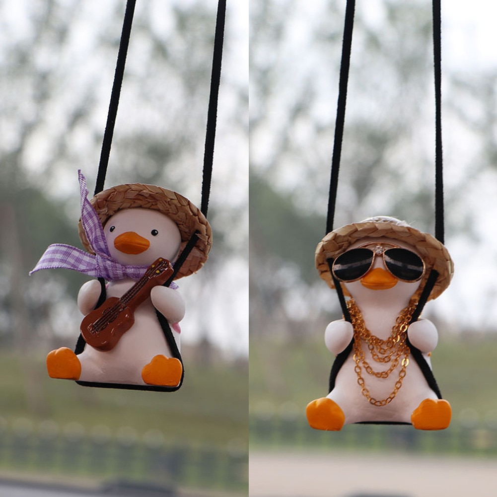 Car Pendant Cute Anime Little Duck Swing Auto Rearview Mirror Hanging Ornaments Interior Decoraction Accessories for Girls Gifts Car Pendant Cute Anime Little Duck Swing Auto Rearview Mirror Hanging Ornaments Interior Decoraction Accessories for Girls Gifts