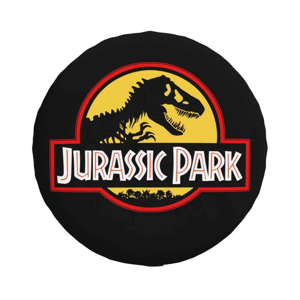 Custom Jurassic Park Dinosaur Print Spare Wheel Cover for Suzuki Mitsubish 4x4 Trailer Tire Protector 14