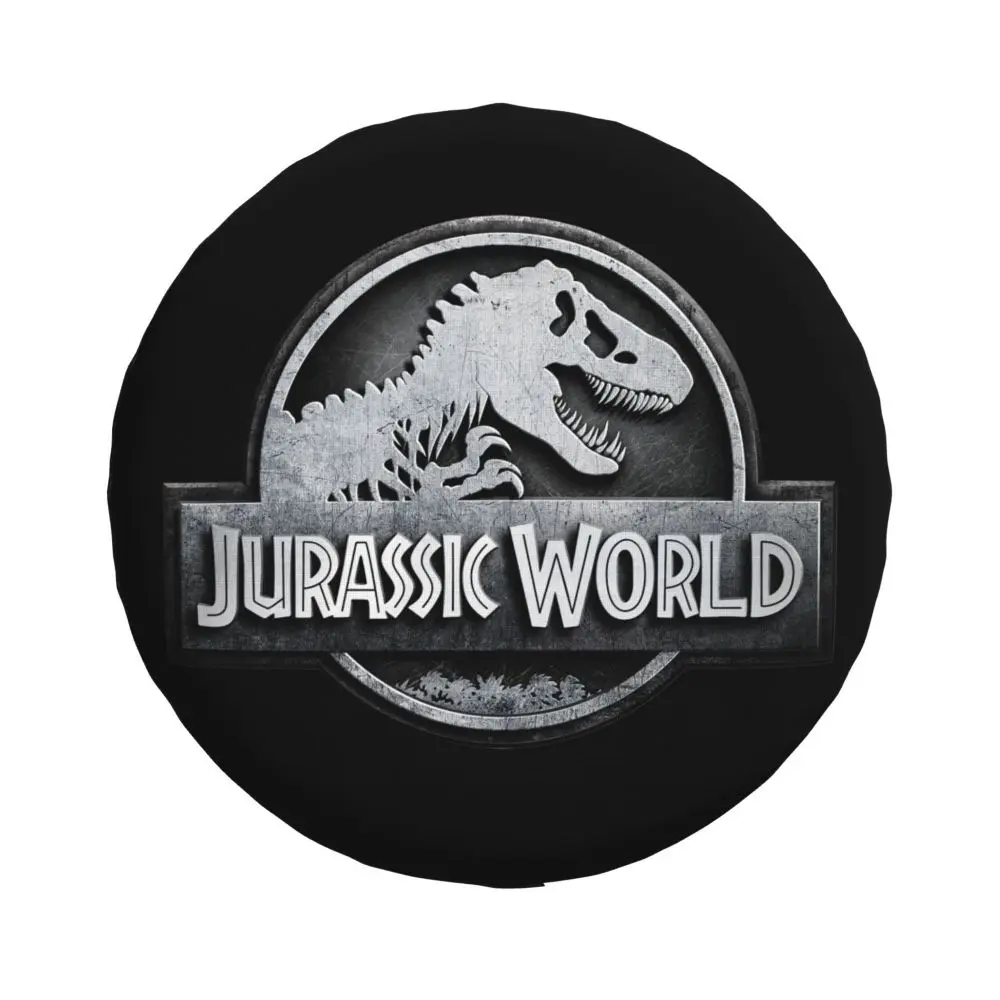 Custom Jurassic Park Dinosaur Print Spare Wheel Cover for Suzuki Mitsubish 4x4 Trailer Tire Protector 14