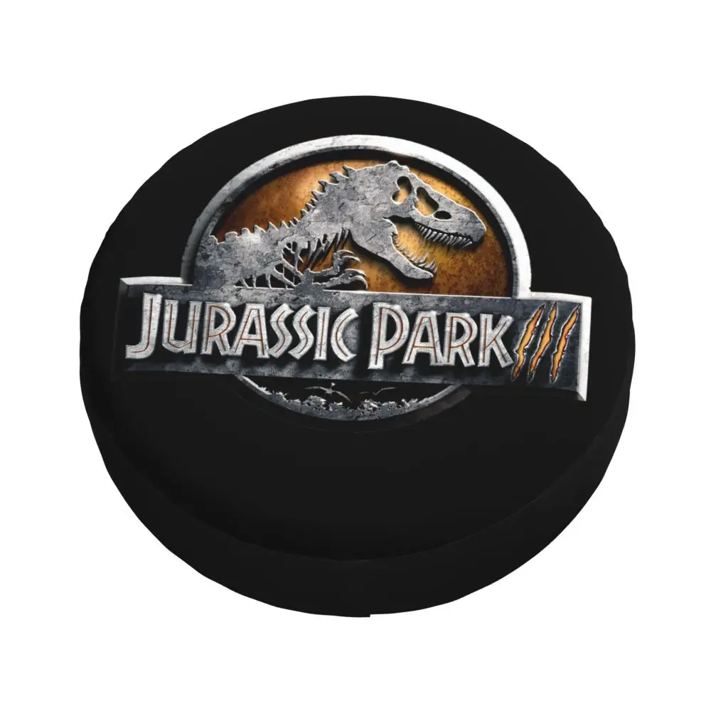 Custom Jurassic Park Dinosaur Print Spare Wheel Cover for Suzuki Mitsubish 4x4 Trailer Tire Protector 14