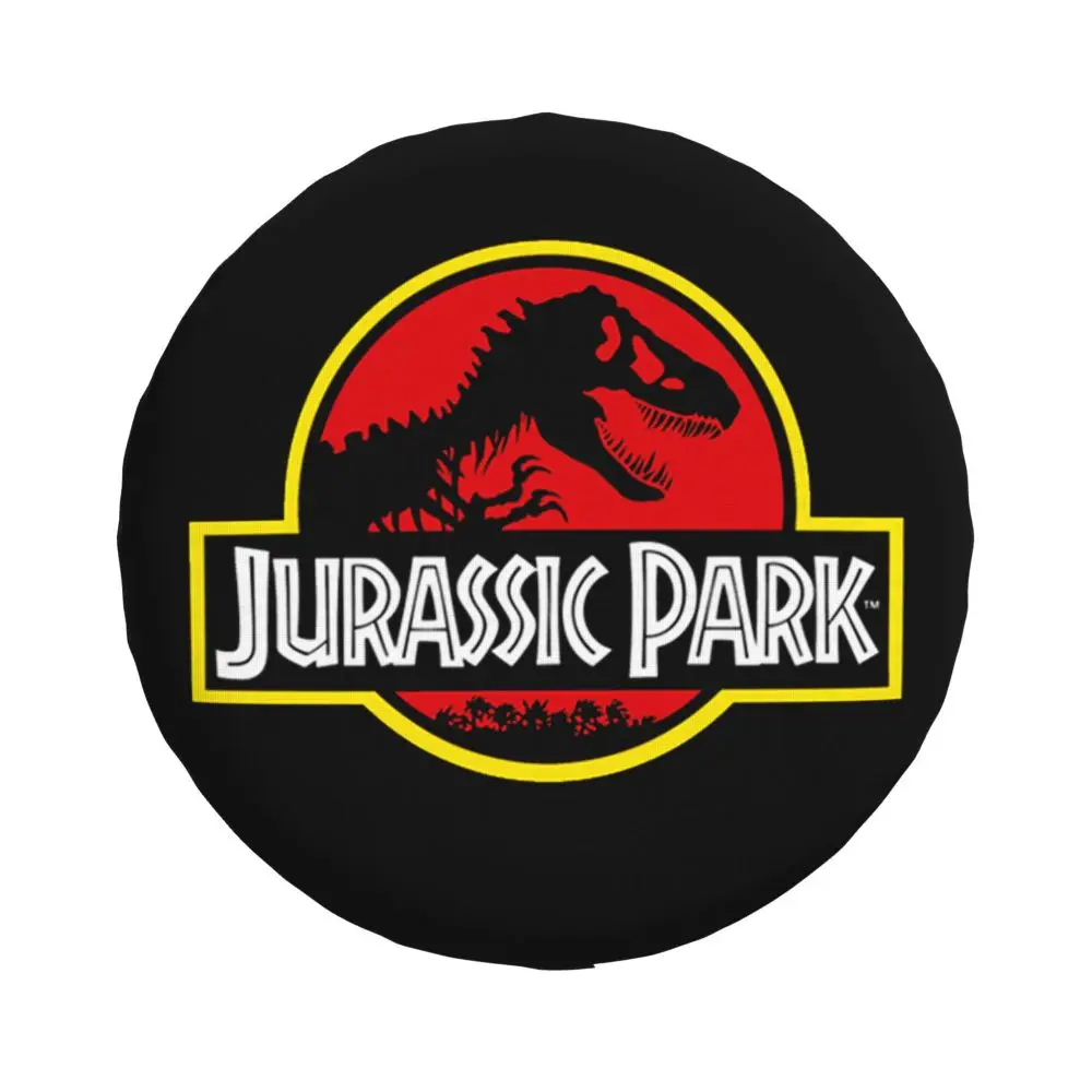Custom Jurassic Park Dinosaur Print Spare Wheel Cover for Suzuki Mitsubish 4x4 Trailer Tire Protector 14