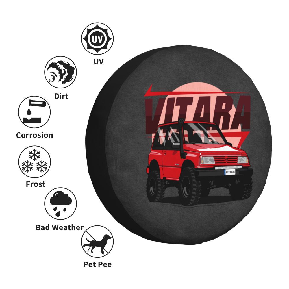 Custom Go Adventure Off Road Tire Cover 4WD 4x4 RV Spare Wheel Protector for Vitara Jeep Grand Cherokee 14 Custom Go Adventure Off Road Tire Cover 4WD 4x4 RV Spare Wheel Protector for Vitara Jeep Grand Cherokee 14