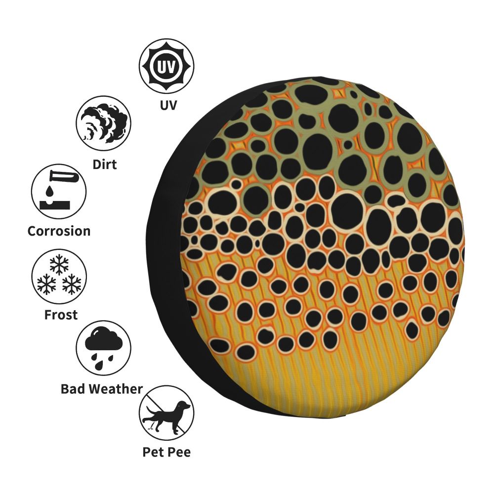 Custom Green Brown Military Camouflage Spare Tire Cover for Honda CRV Army Jungle Camo 4WD 4x4 SUV Car Wheel Protectors