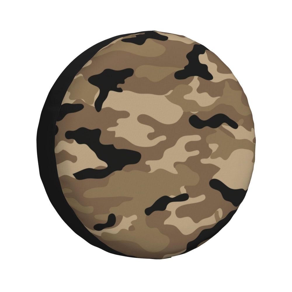 Custom Green Brown Military Camouflage Spare Tire Cover for Honda CRV Army Jungle Camo 4WD 4x4 SUV Car Wheel Protectors