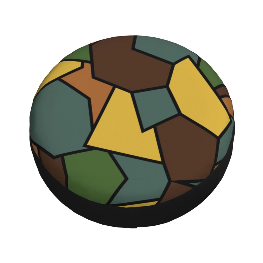 Custom Green Brown Military Camouflage Spare Tire Cover for Honda CRV Army Jungle Camo 4WD 4x4 SUV Car Wheel Protectors