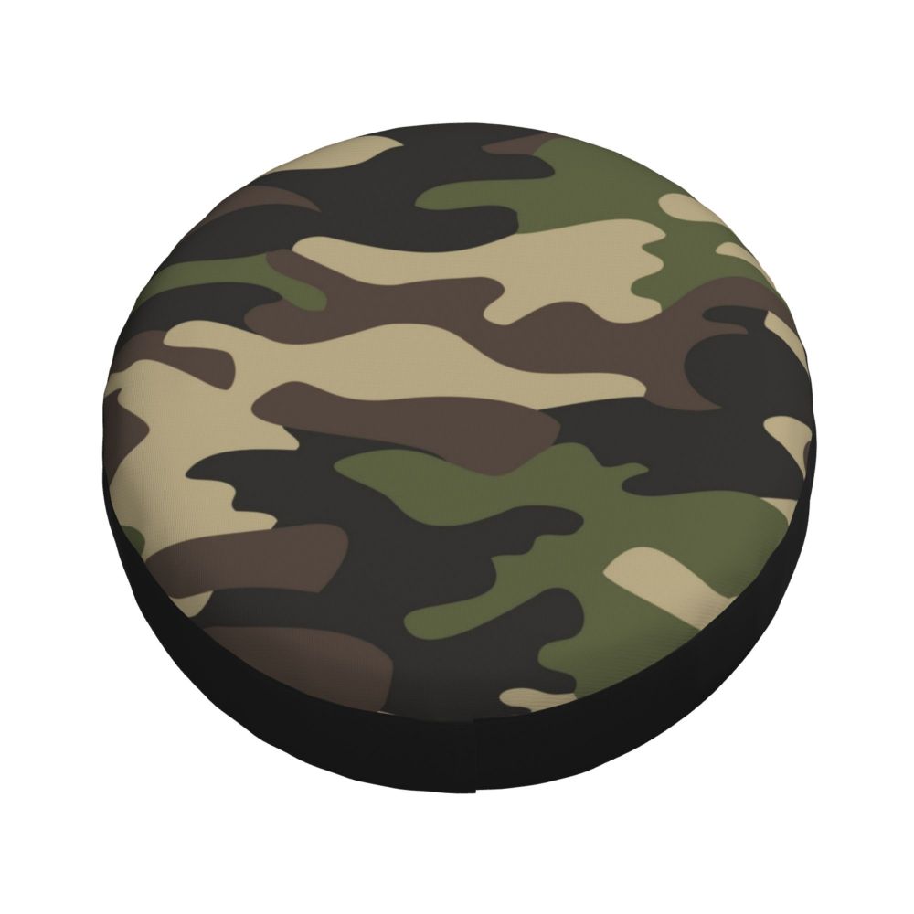 Custom Green Brown Military Camouflage Spare Tire Cover for Honda CRV Army Jungle Camo 4WD 4x4 SUV Car Wheel Protectors