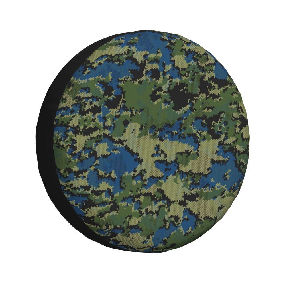 Custom Green Brown Military Camouflage Spare Tire Cover for Honda CRV Army Jungle Camo 4WD 4x4 SUV Car Wheel Protectors