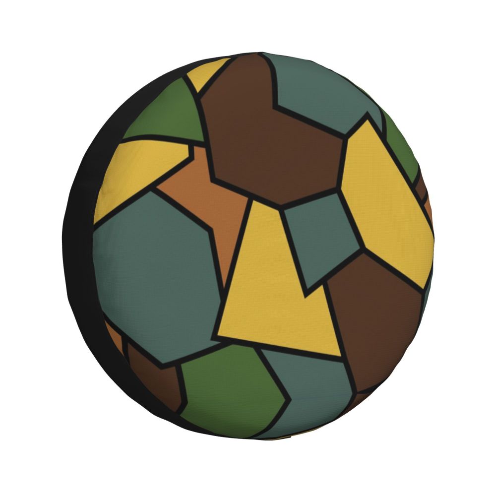 Custom Green Brown Military Camouflage Spare Tire Cover for Honda CRV Army Jungle Camo 4WD 4x4 SUV Car Wheel Protectors