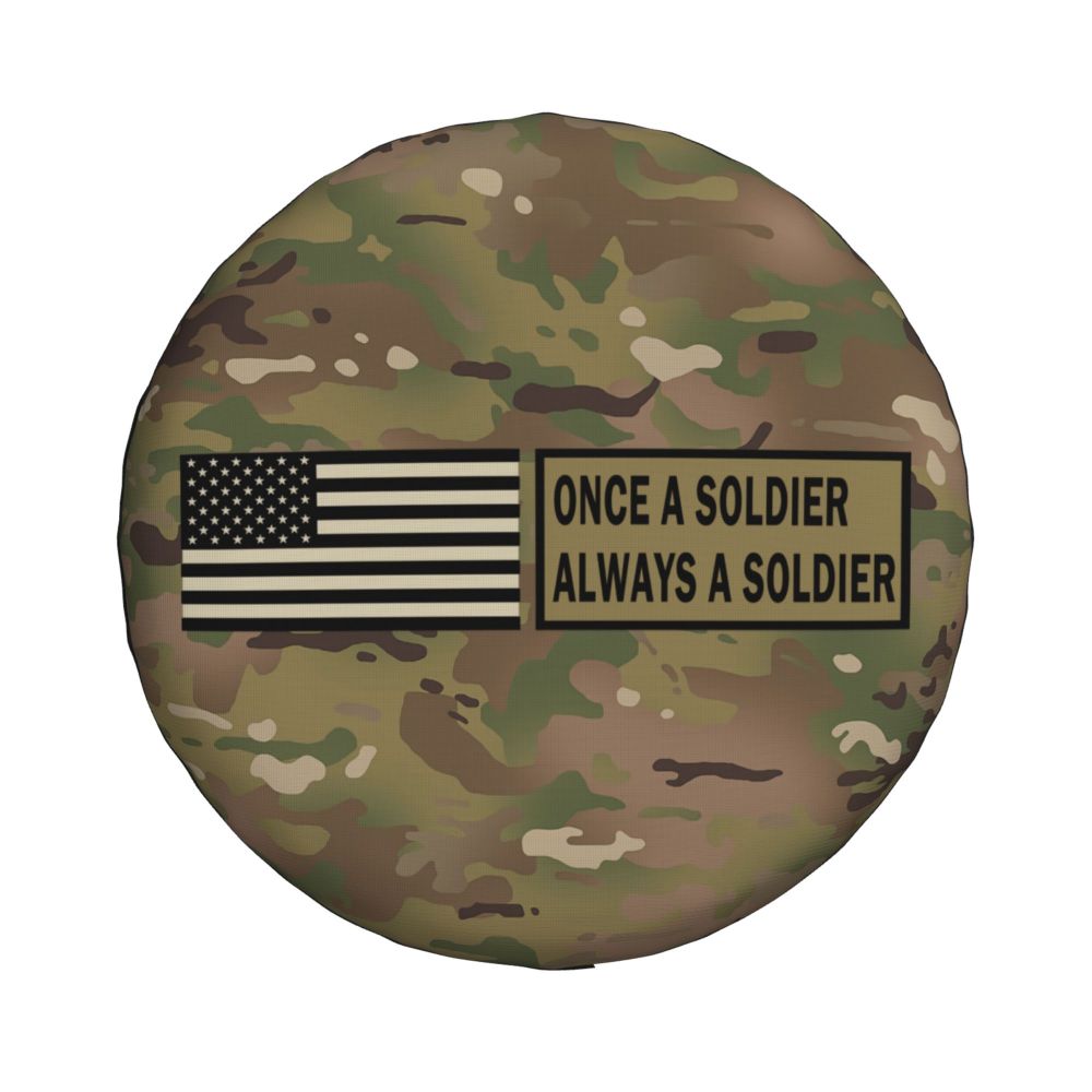 Custom Green Brown Military Camouflage Spare Tire Cover for Honda CRV Army Jungle Camo 4WD 4x4 SUV Car Wheel Protectors